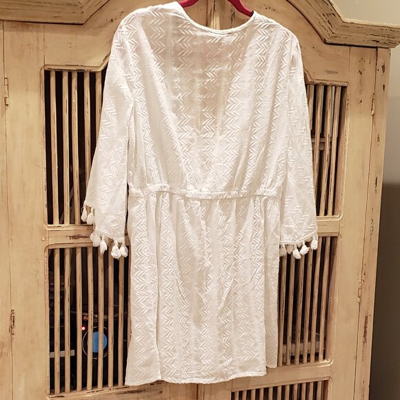 Spiaggia Dolce White Bathing Suit Swimwear Beach Pool Cover Up - Picture 7 of 10